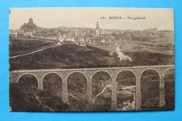 Ansichtskarte AK Rodez 1910-1920 Vue génerals Rodez, Brücke, Eisenbahn Frankreich France 12 Aveyron